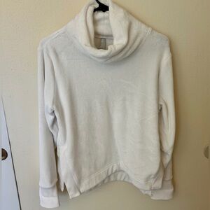 💕ATHLETA Double Cozy Karma Funnel Neck Sweatshirt Small Ivory💕